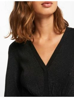 Morgan Γυναίκες Καθημερινά Φορέματα Φόρεμα καθημερινό 212-RMCOOL Μαύρο Slim Fit -Εξοδος Morgan Κατάστημα unnamed file 1017