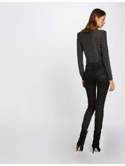 Morgan Γυναίκες Υφασμάτινα Παντελόνια Παντελόνι υφασμάτινο 212-PRADO Μαύρο Slim Fit -Εξοδος Morgan Κατάστημα unnamed file 1033