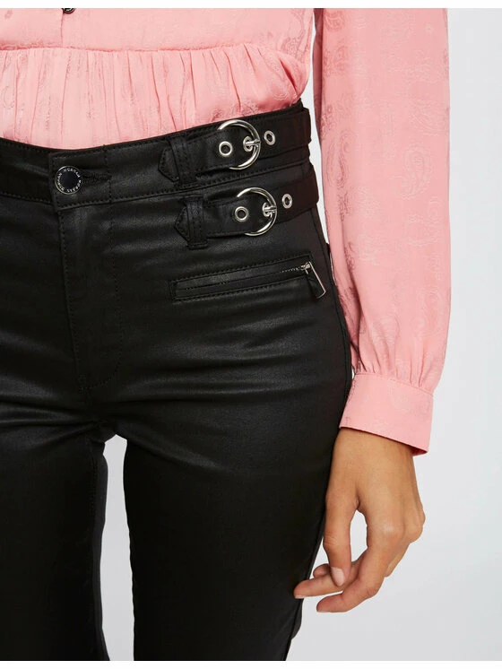 Morgan Γυναίκες Υφασμάτινα Παντελόνια Παντελόνι υφασμάτινο 212-PBIKKY Μαύρο Slim Fit 6 Morgan Γυναίκες Υφασμάτινα Παντελόνια Παντελόνι υφασμάτινο 212-PBIKKY Μαύρο Slim Fit - Image 4