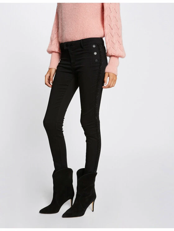 Morgan Γυναίκες Υφασμάτινα Παντελόνια Παντελόνι υφασμάτινο 212-PEMA Μαύρο Skinny Fit 3 Morgan Γυναίκες Υφασμάτινα Παντελόνια Παντελόνι υφασμάτινο 212-PEMA Μαύρο Skinny Fit