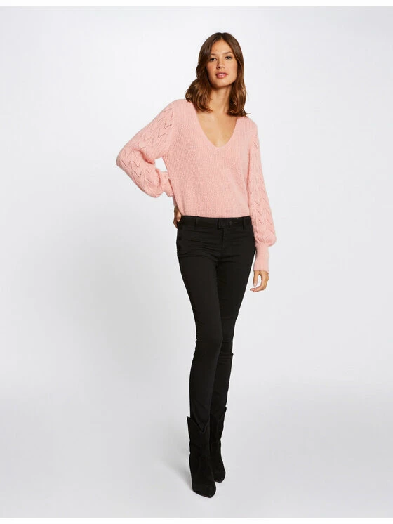 Morgan Γυναίκες Υφασμάτινα Παντελόνια Παντελόνι υφασμάτινο 212-PEMA Μαύρο Skinny Fit 4 Morgan Γυναίκες Υφασμάτινα Παντελόνια Παντελόνι υφασμάτινο 212-PEMA Μαύρο Skinny Fit - Image 2