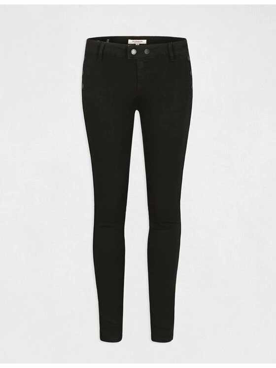 Morgan Γυναίκες Υφασμάτινα Παντελόνια Παντελόνι υφασμάτινο 212-PEMA Μαύρο Skinny Fit 8 Morgan Γυναίκες Υφασμάτινα Παντελόνια Παντελόνι υφασμάτινο 212-PEMA Μαύρο Skinny Fit - Image 6