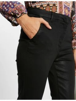 Morgan Γυναίκες Υφασμάτινα Παντελόνια Παντελόνι υφασμάτινο 212-PERLA Μαύρο Slim Fit -Εξοδος Morgan Κατάστημα unnamed file 1051