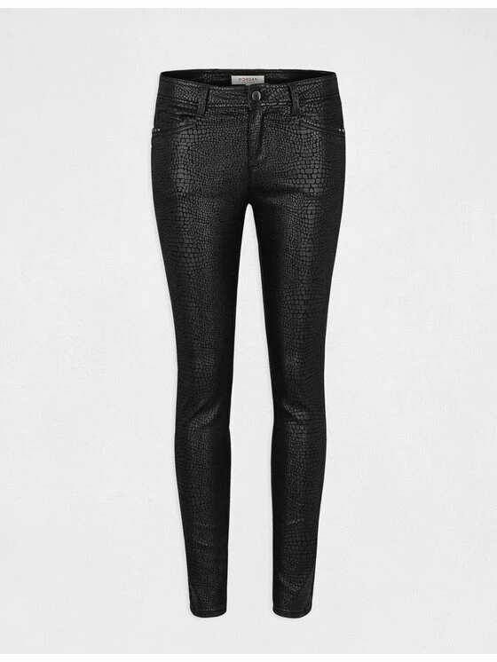 Morgan Γυναίκες Υφασμάτινα Παντελόνια Παντελόνι υφασμάτινο 212-PIKA Μαύρο Skinny Fit 8 Morgan Γυναίκες Υφασμάτινα Παντελόνια Παντελόνι υφασμάτινο 212-PIKA Μαύρο Skinny Fit - Image 6