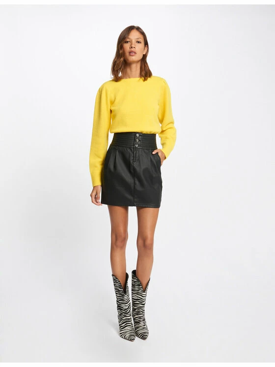 Morgan Γυναίκες Mini Φούστα από απομίμηση δέρματος 212-JINCY Μαύρο Regular Fit 4 Morgan Γυναίκες Mini Φούστα από απομίμηση δέρματος 212-JINCY Μαύρο Regular Fit - Image 2