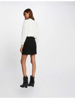 Morgan Γυναίκες Φούστα Mini 212-JANELA Μαύρο Regular Fit -Εξοδος Morgan Κατάστημα unnamed file 1091