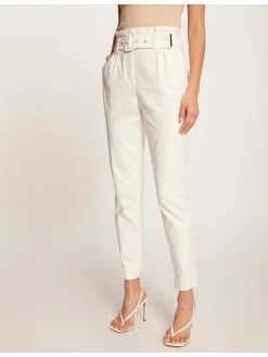 Morgan Γυναίκες Υφασμάτινα Παντελόνια Παντελόνι υφασμάτινο 212-PWILLY Λευκό Regular Fit