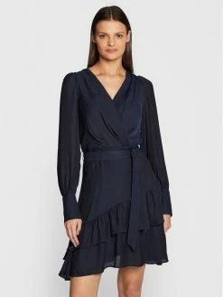 Morgan Γυναίκες Καθημερινά Φορέματα Φόρεμα καθημερινό 222-RNOMAD Σκούρο μπλε Regular Fit