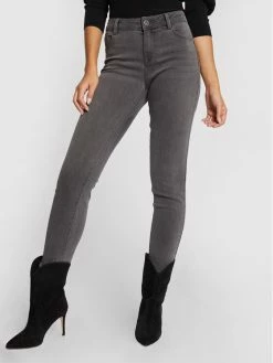 Morgan Γυναίκες Τζιν 201-POM.P Γκρι Slim Fit