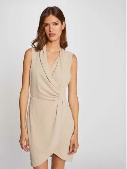 Morgan Γυναίκες Κοκτέιλ Φορέματα Φόρεμα κοκτέιλ 212-RENALD.F Μπεζ Slim Fit