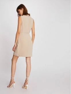 Morgan Γυναίκες Κοκτέιλ Φορέματα Φόρεμα κοκτέιλ 212-RENALD.F Μπεζ Slim Fit -Εξοδος Morgan Κατάστημα unnamed file 1144