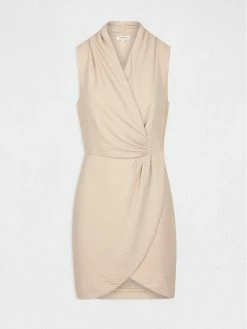 Morgan Γυναίκες Κοκτέιλ Φορέματα Φόρεμα κοκτέιλ 212-RENALD.F Μπεζ Slim Fit -Εξοδος Morgan Κατάστημα unnamed file 1146