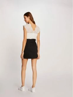 Morgan Γυναίκες Mini Φούστα τζιν 212-JOLY1 Μαύρο Regular Fit -Εξοδος Morgan Κατάστημα unnamed file 1164