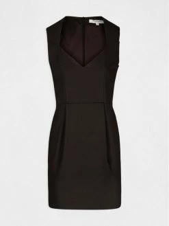 Morgan Γυναίκες Κοκτέιλ Φορέματα Φόρεμα κοκτέιλ 212-REGINA.F Μαύρο Slim Fit -Εξοδος Morgan Κατάστημα unnamed file 1208