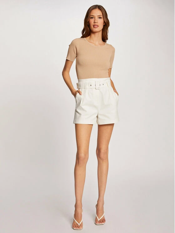 Morgan Γυναίκες Μπλουζάκια Μπλουζάκι 212-MBIBO Μπεζ Regular Fit 4 Morgan Γυναίκες Μπλουζάκια Μπλουζάκι 212-MBIBO Μπεζ Regular Fit - Image 2