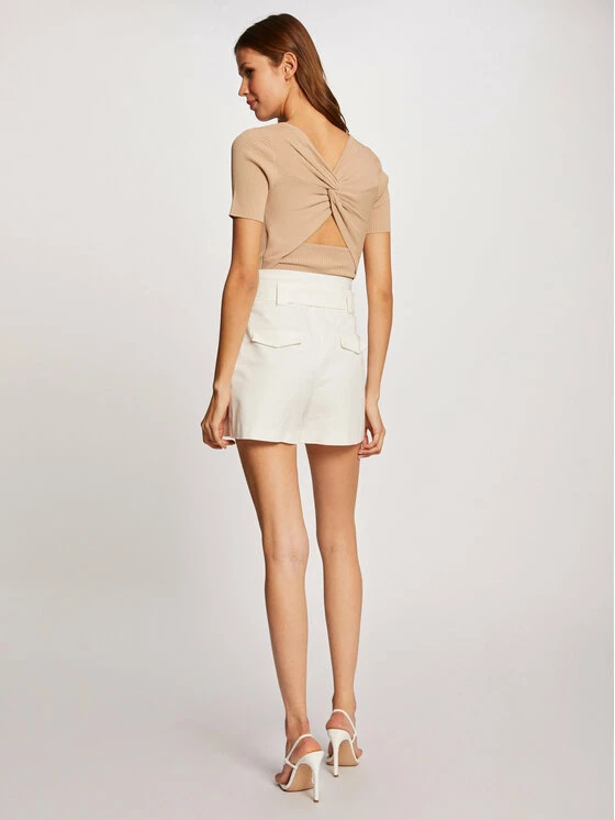 Morgan Γυναίκες Μπλουζάκια Μπλουζάκι 212-MBIBO Μπεζ Regular Fit 5 Morgan Γυναίκες Μπλουζάκια Μπλουζάκι 212-MBIBO Μπεζ Regular Fit - Image 3