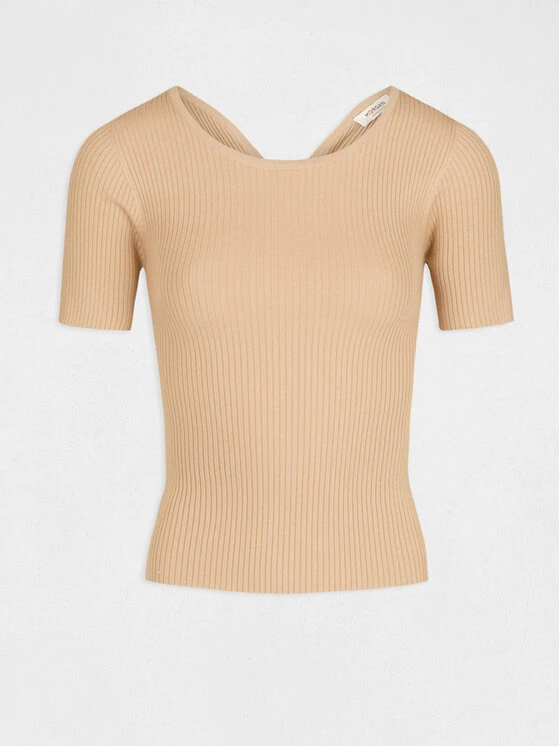 Morgan Γυναίκες Μπλουζάκια Μπλουζάκι 212-MBIBO Μπεζ Regular Fit 7 Morgan Γυναίκες Μπλουζάκια Μπλουζάκι 212-MBIBO Μπεζ Regular Fit - Image 5