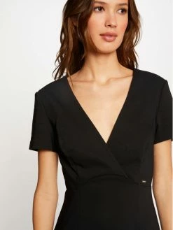 Morgan Γυναίκες Καθημερινά Φορέματα Φόρεμα καθημερινό 212-RLIVIE Μαύρο Slim Fit -Εξοδος Morgan Κατάστημα unnamed file 1223