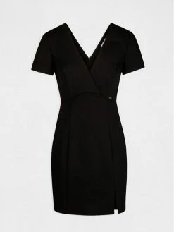 Morgan Γυναίκες Καθημερινά Φορέματα Φόρεμα καθημερινό 212-RLIVIE Μαύρο Slim Fit -Εξοδος Morgan Κατάστημα unnamed file 1224