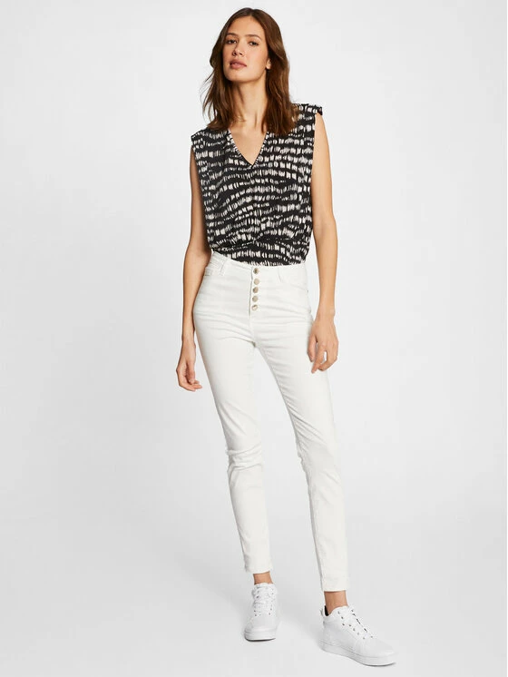 Morgan Γυναίκες Τζιν 211-PWHITE Λευκό Slim Fit 4 Morgan Γυναίκες Τζιν 211-PWHITE Λευκό Slim Fit - Image 2