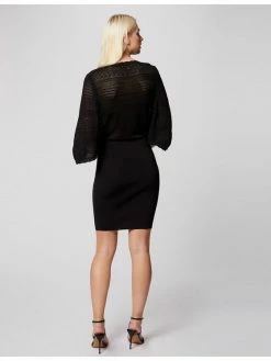 Morgan Γυναίκες Καθημερινά Φορέματα Φόρεμα καθημερινό 211-RMGIGI Μαύρο Slim Fit -Εξοδος Morgan Κατάστημα unnamed file 1272