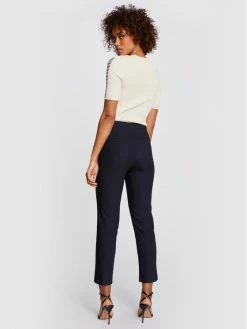 Morgan Γυναίκες Παντελόνια Chinos Παντελόνι Chino 211-PERLE Σκούρο μπλε Regular Fit -Εξοδος Morgan Κατάστημα unnamed file 1288