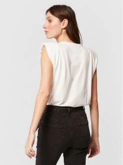 Morgan Γυναίκες Μπλουζάκια Μπλουζάκι 211-DPAUL Λευκό Regular Fit -Εξοδος Morgan Κατάστημα unnamed file 1294