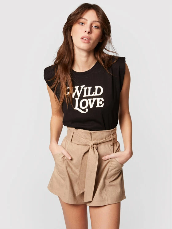 Morgan Γυναίκες Μπλουζάκια Μπλουζάκι 211-DPAUL Μαύρο Regular Fit 3 Morgan Γυναίκες Μπλουζάκια Μπλουζάκι 211-DPAUL Μαύρο Regular Fit