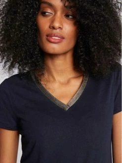 Morgan Γυναίκες T-shirts T-Shirt 211-DORE Σκούρο μπλε Regular Fit -Εξοδος Morgan Κατάστημα unnamed file 1305