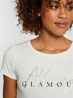 Morgan Γυναίκες T-shirts T-Shirt 211-DALUR Λευκό Regular Fit -Εξοδος Morgan Κατάστημα unnamed file 1311