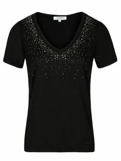 Morgan Γυναίκες T-shirts T-Shirt 211-DLINA Μαύρο Regular Fit -Εξοδος Morgan Κατάστημα unnamed file 1324