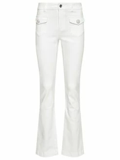 Morgan Γυναίκες Bootcut Τζιν 211-PHEONIX Λευκό Slim Fit -Εξοδος Morgan Κατάστημα unnamed file 1356