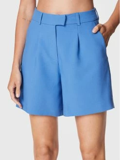 Morgan Γυναίκες Υφασμάτινα Σορτς Σορτς υφασμάτινο 222-SHELLY.F Μπλε Loose Fit