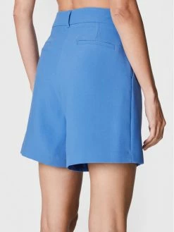 Morgan Γυναίκες Υφασμάτινα Σορτς Σορτς υφασμάτινο 222-SHELLY.F Μπλε Loose Fit -Εξοδος Morgan Κατάστημα unnamed file 1359