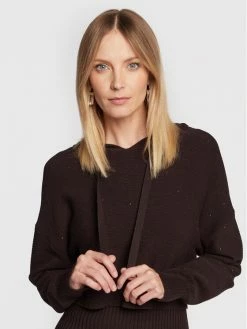 Morgan Γυναίκες Πλεκτά Φορέματα Φόρεμα υφασμάτινο 222-RMAIA Καφέ Slim Fit -Εξοδος Morgan Κατάστημα unnamed file 136