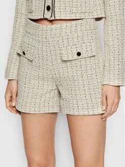 Morgan Γυναίκες Υφασμάτινα Σορτς Σορτς υφασμάτινο IRIS 221-SHICK.F Μπεζ Regular Fit