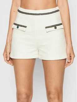 Morgan Γυναίκες Υφασμάτινα Σορτς Σορτς υφασμάτινο 221-SHAEL Λευκό Straight Fit