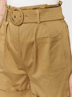 Morgan Γυναίκες Υφασμάτινα Σορτς Σορτς υφασμάτινο 221-SHOFI.F Μπεζ Regular Fit -Εξοδος Morgan Κατάστημα unnamed file 1392