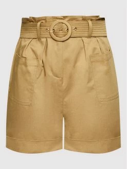 Morgan Γυναίκες Υφασμάτινα Σορτς Σορτς υφασμάτινο 221-SHOFI.F Μπεζ Regular Fit -Εξοδος Morgan Κατάστημα unnamed file 1393