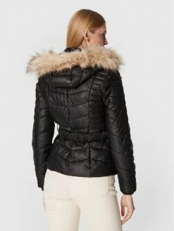 Morgan Γυναίκες Πουπουλένια Μπουφάν Μπουφάν από απομίμηση δέρματος 212-GEMAO Μαύρο Regular Fit -Εξοδος Morgan Κατάστημα unnamed file 140