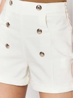 Morgan Γυναίκες Υφασμάτινα Σορτς Σορτς υφασμάτινο 221-SHIBO.F Λευκό Regular Fit -Εξοδος Morgan Κατάστημα unnamed file 1402