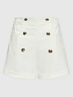 Morgan Γυναίκες Υφασμάτινα Σορτς Σορτς υφασμάτινο 221-SHIBO.F Λευκό Regular Fit -Εξοδος Morgan Κατάστημα unnamed file 1403