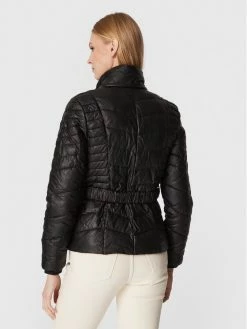 Morgan Γυναίκες Πουπουλένια Μπουφάν Μπουφάν από απομίμηση δέρματος 212-GEMAO Μαύρο Regular Fit -Εξοδος Morgan Κατάστημα unnamed file 141