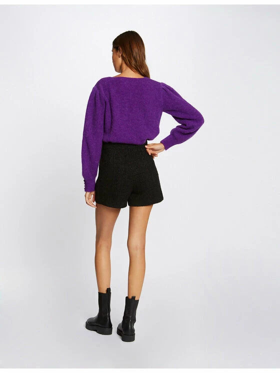 Morgan Γυναίκες Υφασμάτινα Σορτς Σορτς υφασμάτινο 212-SHLIO Μαύρο Regular Fit 5 Morgan Γυναίκες Υφασμάτινα Σορτς Σορτς υφασμάτινο 212-SHLIO Μαύρο Regular Fit - Image 3