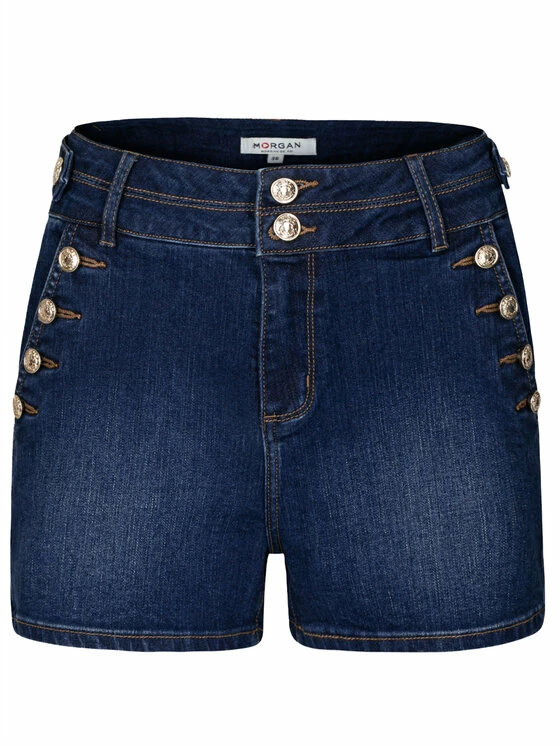 Morgan Γυναίκες Τζιν Σορτς Τζιν σορτσάκια 211-SHARAH Σκούρο μπλε Regular Fit 8 Morgan Γυναίκες Τζιν Σορτς Τζιν σορτσάκια 211-SHARAH Σκούρο μπλε Regular Fit - Image 6