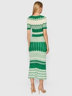 Morgan Γυναίκες Πλεκτά Φορέματα Φόρεμα υφασμάτινο 221-RMRAY Πράσινο Slim Fit -Εξοδος Morgan Κατάστημα unnamed file 1503