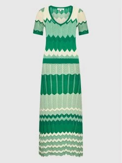 Morgan Γυναίκες Πλεκτά Φορέματα Φόρεμα υφασμάτινο 221-RMRAY Πράσινο Slim Fit -Εξοδος Morgan Κατάστημα unnamed file 1505