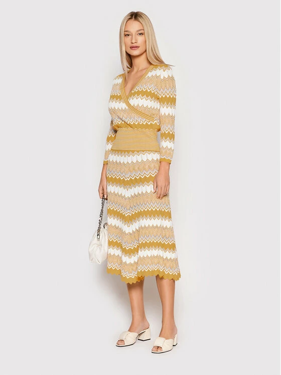 Morgan Γυναίκες Φούστα Midi 221-JDONA Κίτρινο Regular Fit 4 Morgan Γυναίκες Φούστα Midi 221-JDONA Κίτρινο Regular Fit - Image 2