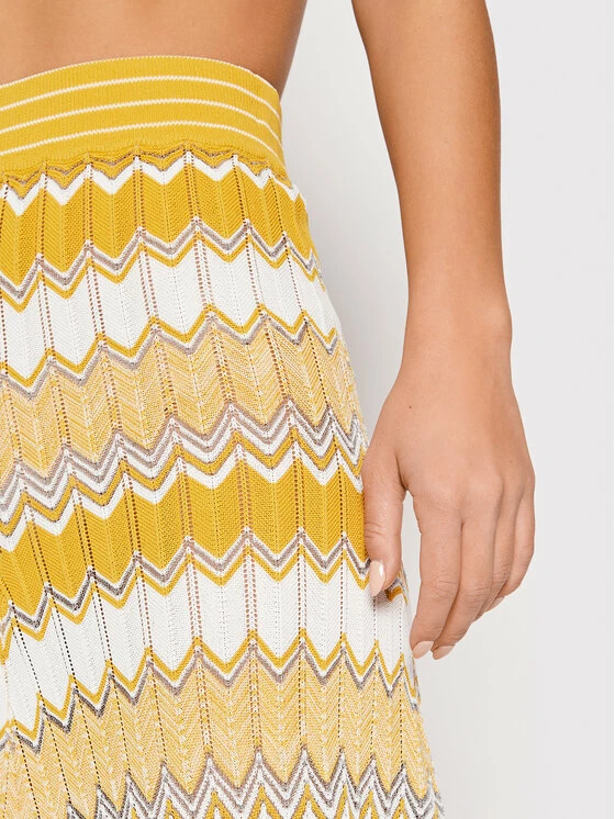 Morgan Γυναίκες Φούστα Midi 221-JDONA Κίτρινο Regular Fit 6 Morgan Γυναίκες Φούστα Midi 221-JDONA Κίτρινο Regular Fit - Image 4