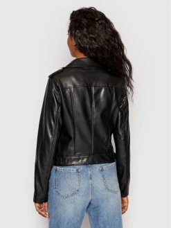 Morgan Γυναίκες Δερμάτινα Μπουφάν Μπουφάν από απομίμηση δέρματος 221-GSOKA Μαύρο Regular Fit -Εξοδος Morgan Κατάστημα unnamed file 1524